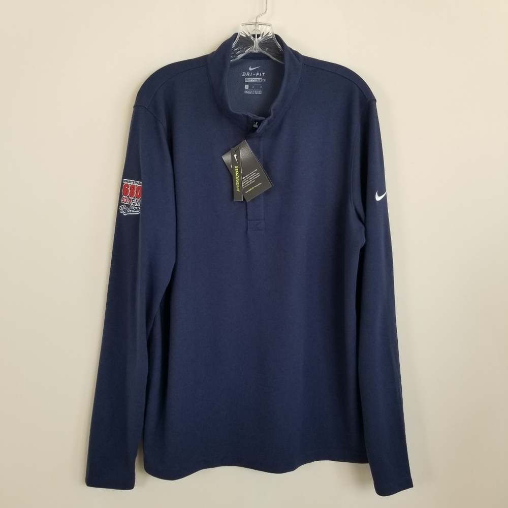 Nike Dri Fit Pullover Shirt Sports Radio 680 93.7 FM The Fan Large NWT
